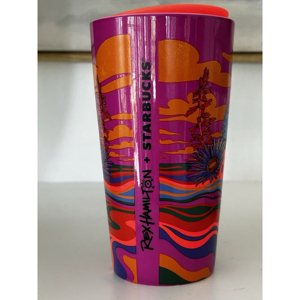Starbucks Rex Hamilton 2024 Tabby Cat Collectors Tumbler / Mug Artist Series Cup - Picture 4 of 9